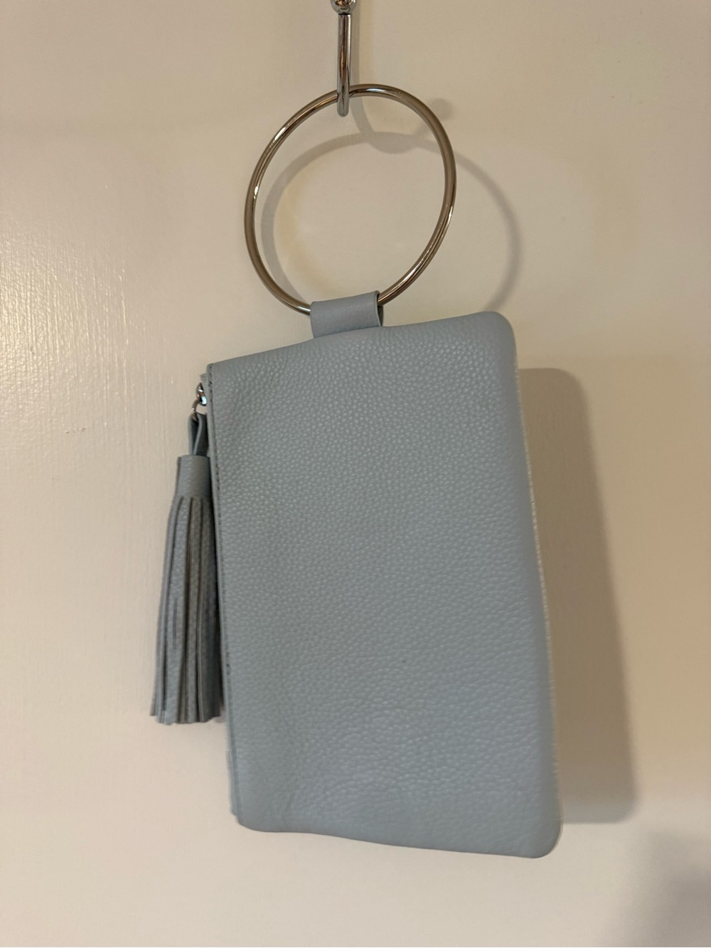 Women’s Tassel Wristlet Clutch - Light blue